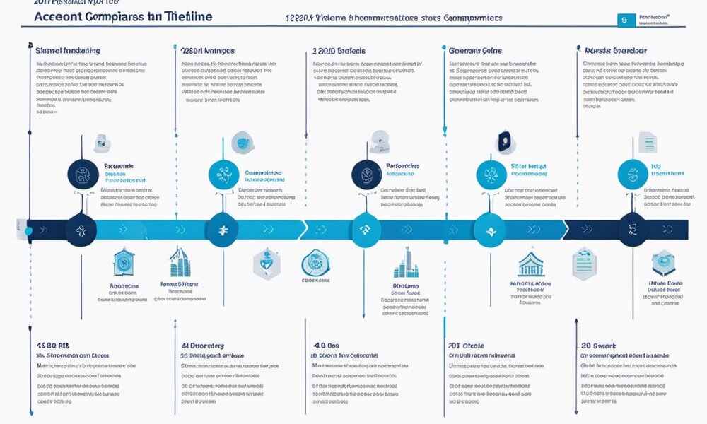 FSMA 204 compliance timeline infographic